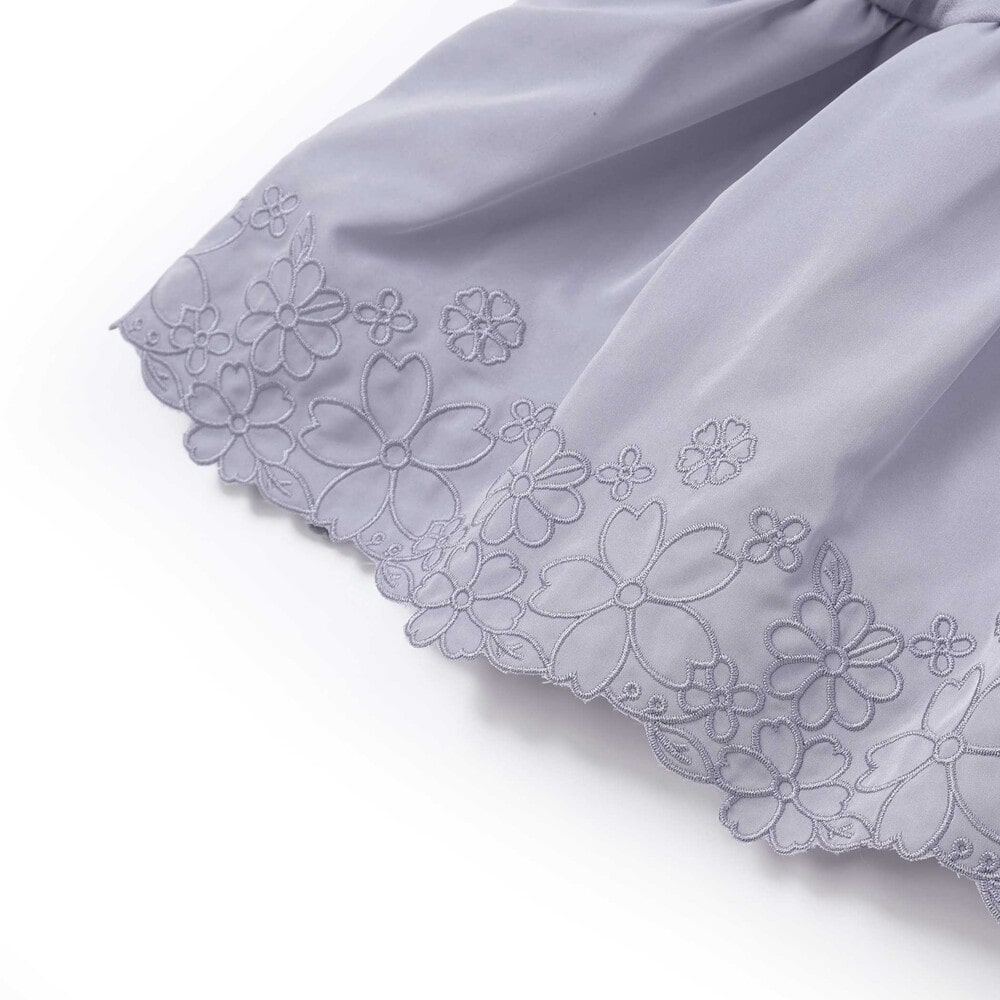 花刺しゅうフリルセットアップ(95~150cm) ブルー 95cm