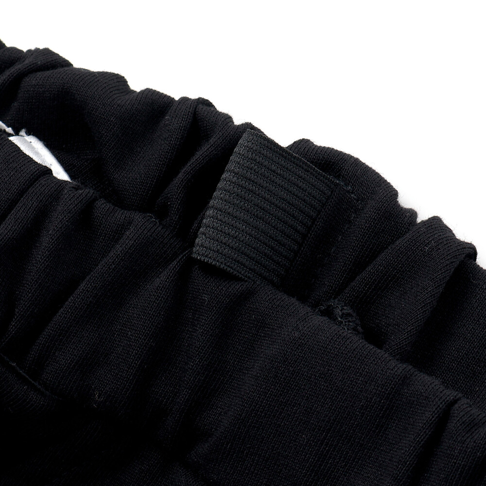 【接触冷感】ヘンリーネックTシャツ&パンツセット(110~160cm) ブラック 110cm