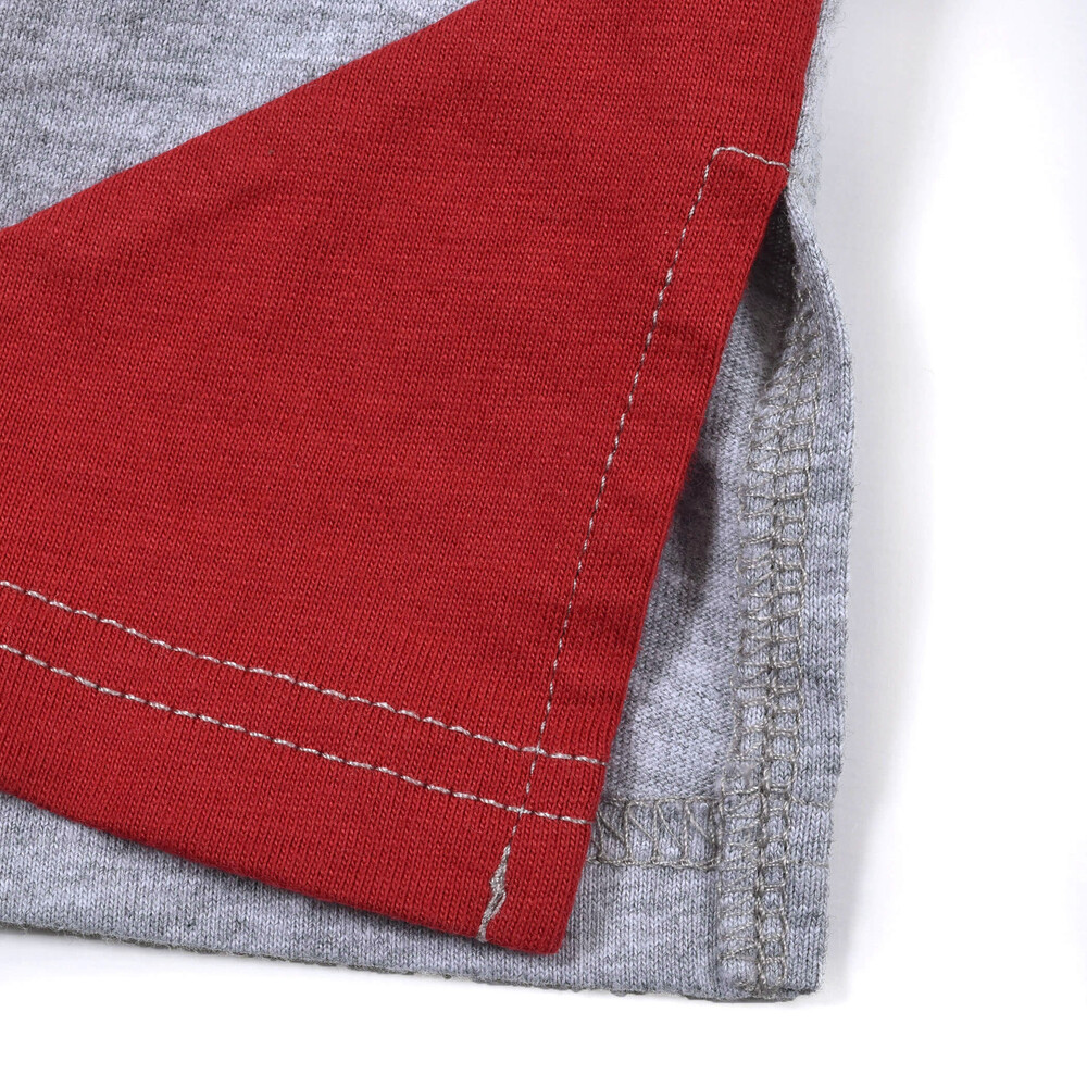 三角 切り替え WASK パッチ Tシャツ (100~160cm) ブルー 100cm