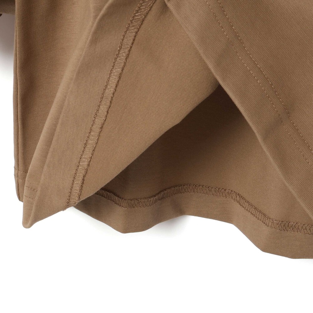 BIGリボンモチーフバルーンスリーブ天竺6分袖Tシャツ 親子お揃い 大人(140~160cm) ブラウン M(150~160cm)