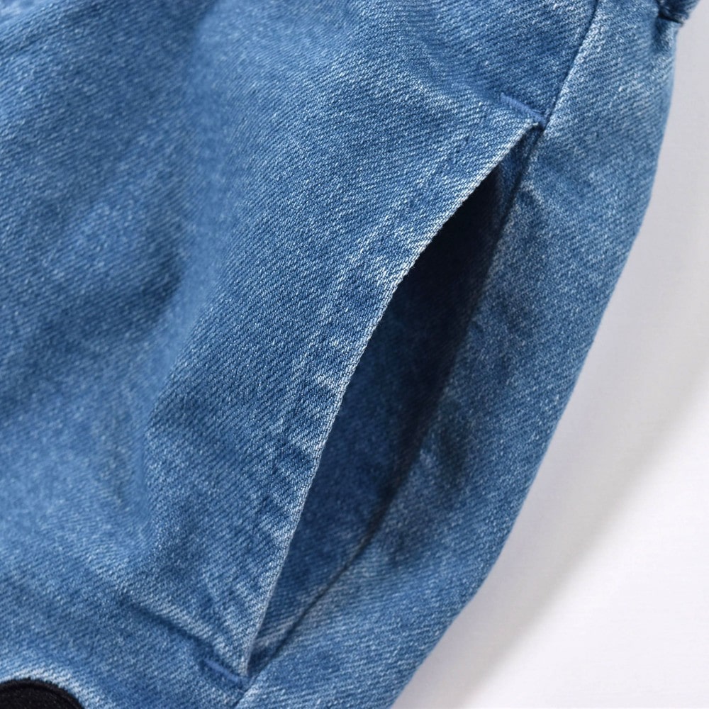 バックポケット ルーズ デニムパンツ(120~160cm) ネイビー 120cm