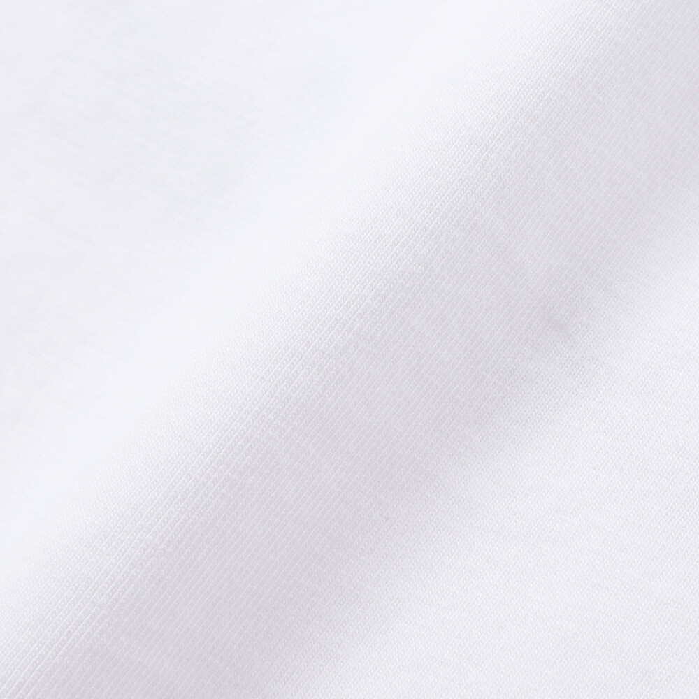 ベア天竺 フラワーモチーフ ロゴ刺しゅうTシャツ(100~140cm) ホワイト 100cm