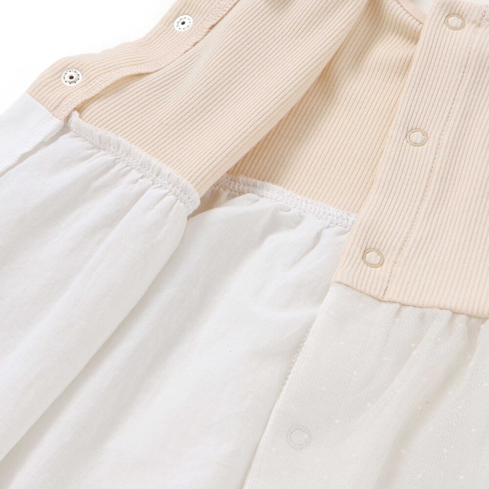 テレコドットラメチュールチュニック(70~90cm) ベージュ ワンサイズ