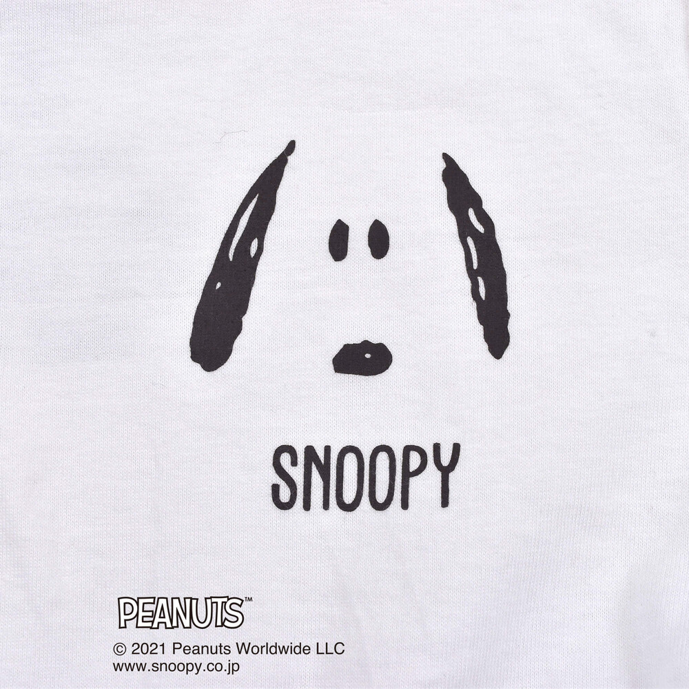 【 SNOOPY ×SLAP SLIPコラボアイテム】 スヌーピー ピーナッツ ドッキング ワンピース (80~130cm) ブラック系 90cm