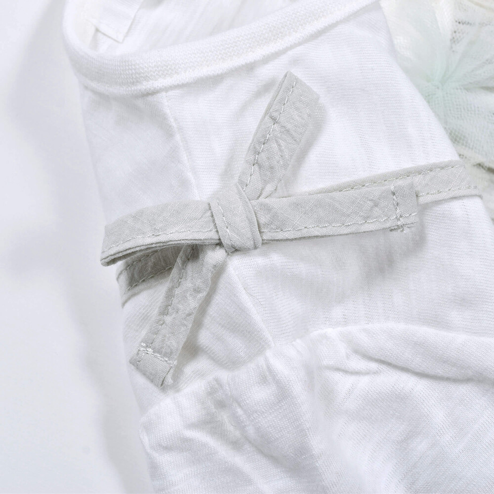 花 モチーフ チュール ドッキング キャミ ワンピース (80~130cm) ピンク 100cm