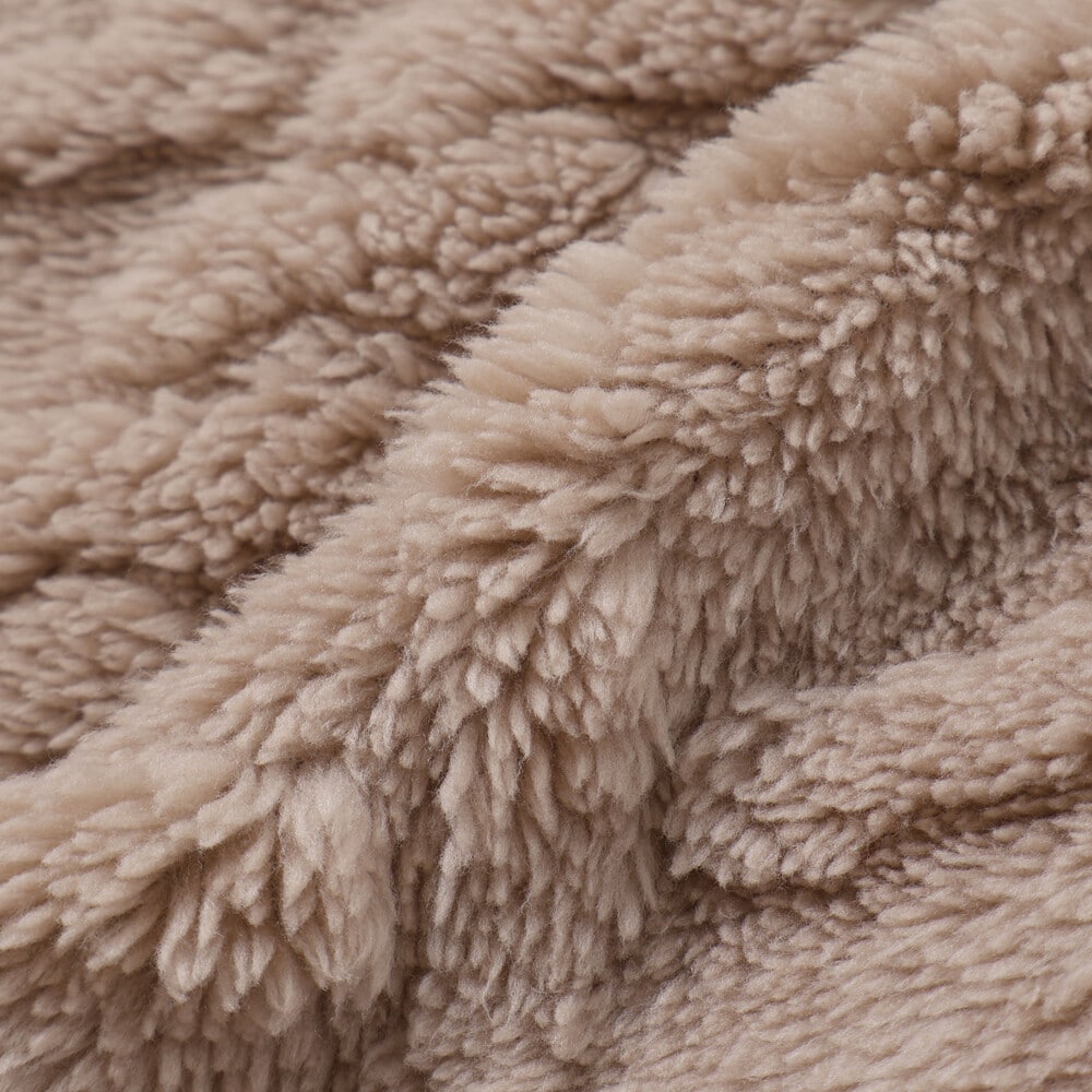 【お揃い】天使の羽もこもこケーブルボアワンピース(80~130cm) オフホワイト 80cm