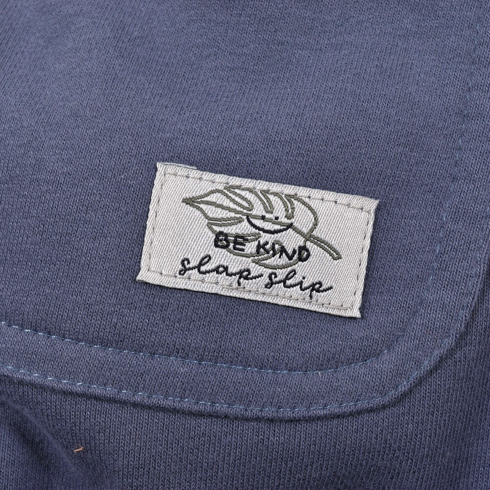 チェック × 無地 ポケット パッチ ロングパンツ (80~130cm) グレー系 100cm