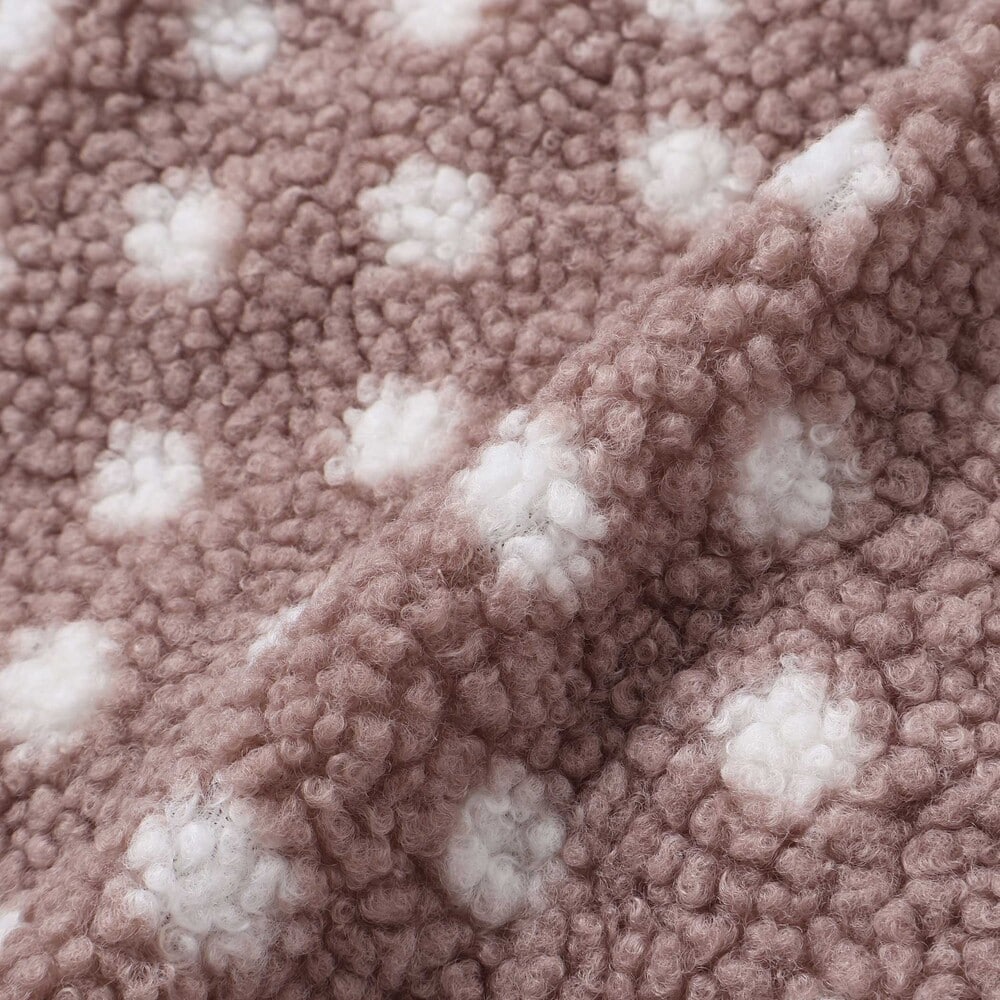 【お揃い】もこもこキラキラボアスカッツ(80~130cm) オフホワイト 80cm