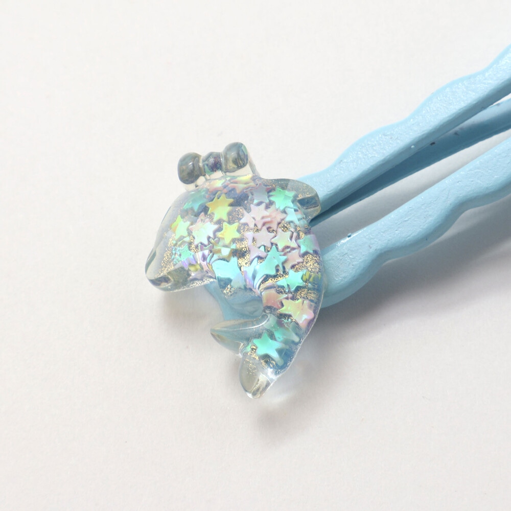 【スラプリ】ウサギイチゴイルカヘアピン+ネックレス+ブレスレットセット ピンク ワンサイズ