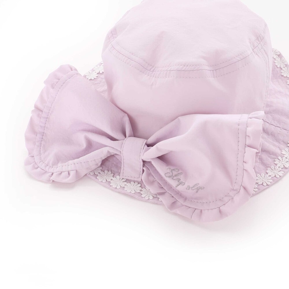 ウサギxネコ耳付きサファリハット(50~54cm) ピンク 52cm