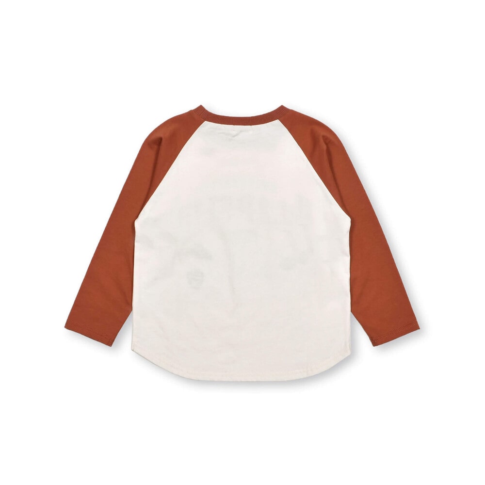 フロッキープリントカレッジロゴラグラン長袖Tシャツ(80~130cm)(80cm