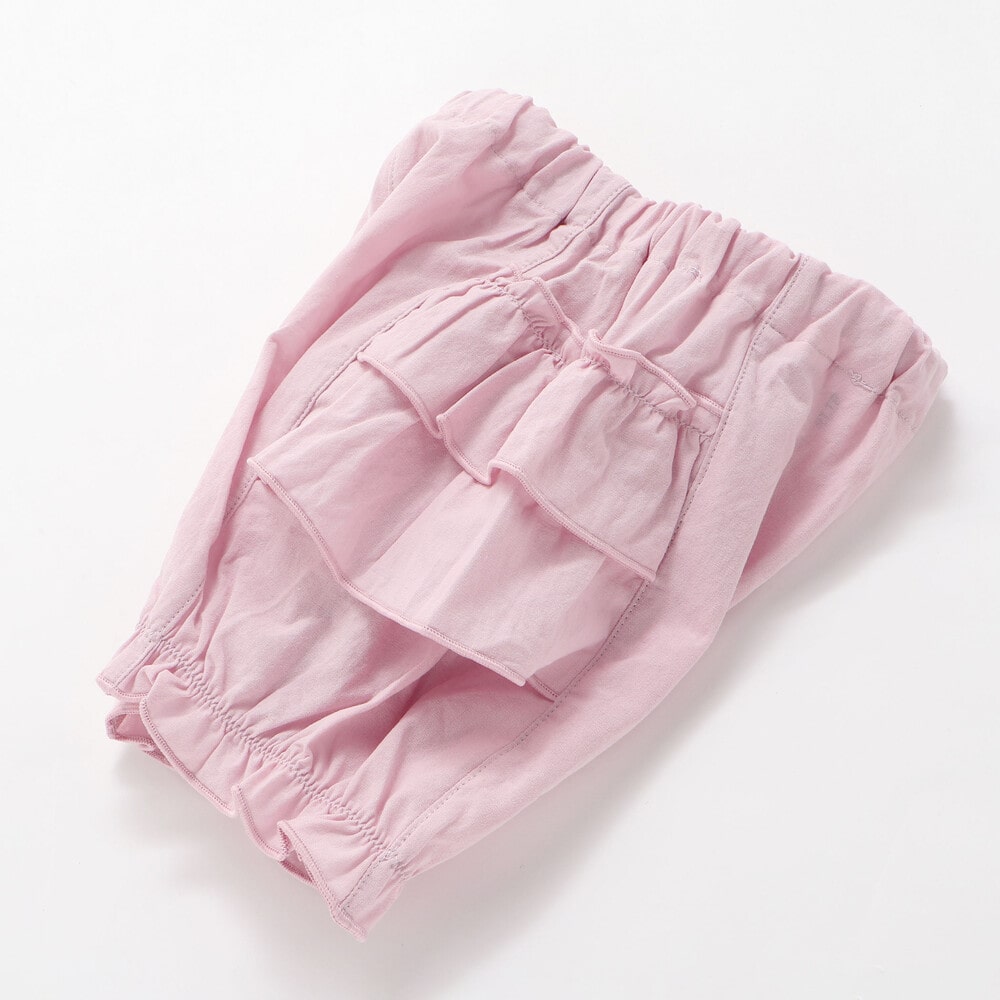 肩フリルワンピース+ブルマ付きセットアップベビー(70~80cm) ホワイト ワンサイズ