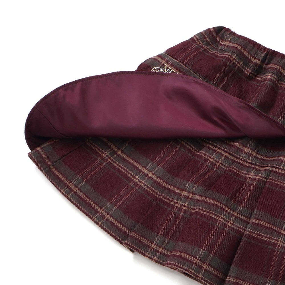 レイヤードプリーツスカパン(110~150cm) ネイビー 110cm