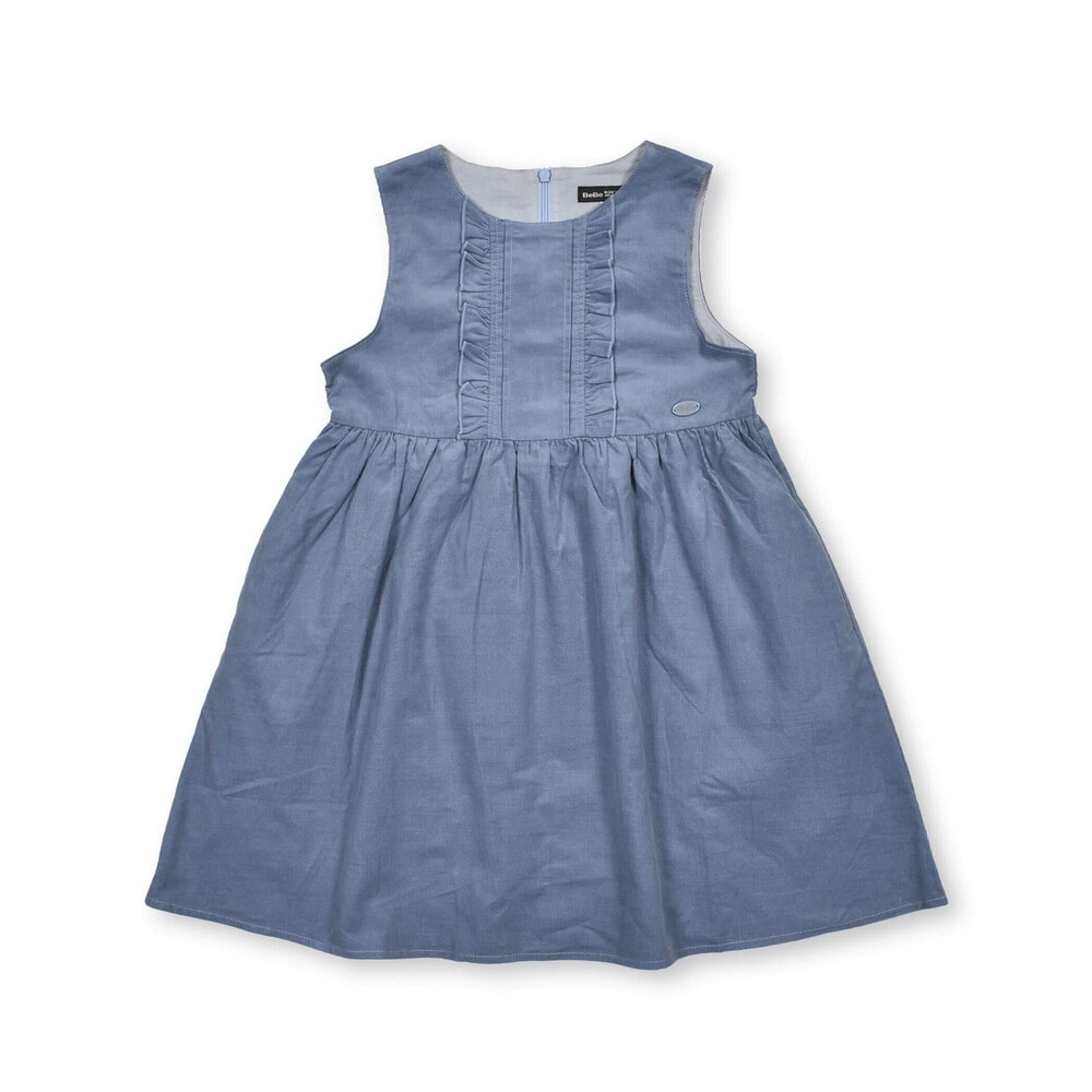 【お揃い】シャツコールジャンパースカート(90~150cm) ブルー 100cm