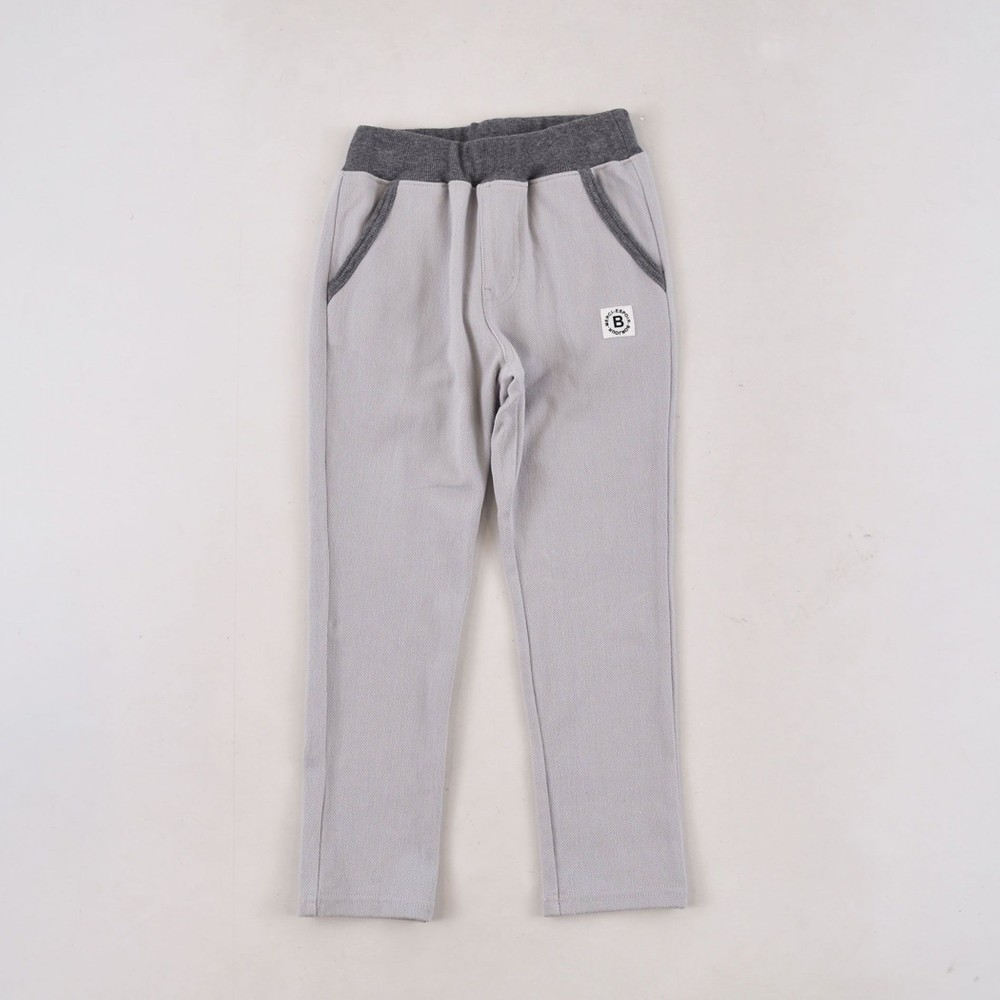 ストレッチ ツイル ニット テーパード パンツ (80cm~140cm) ブラック系 130cm