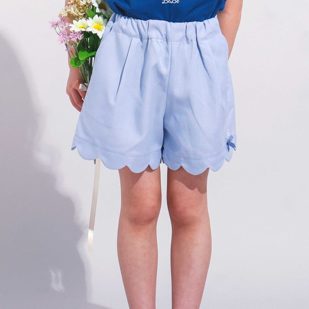 ダンガリースカラップショートパンツ(90~150cm)