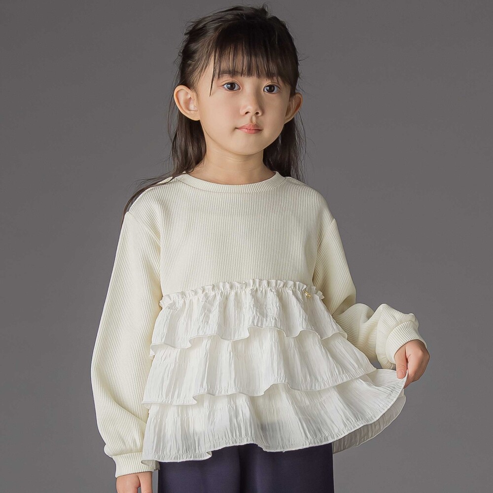 bebe（感謝） 限定商品】花柄インクジェット裏毛長袖トレーナー(95~150cm) 【LIMITED