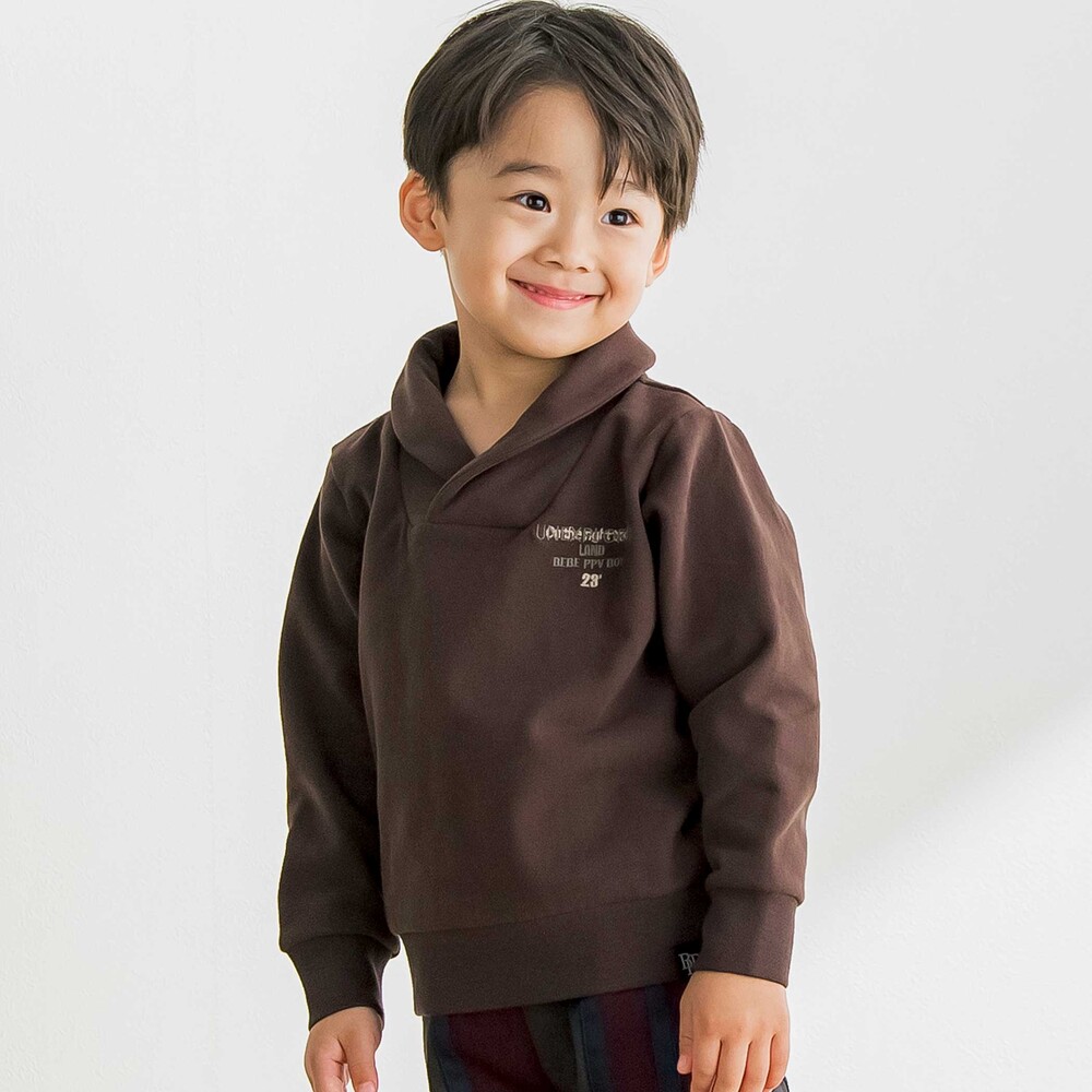【限定商品】裏起毛ヘチマカラートレーナー(95~160cm) ブラウン 95cm