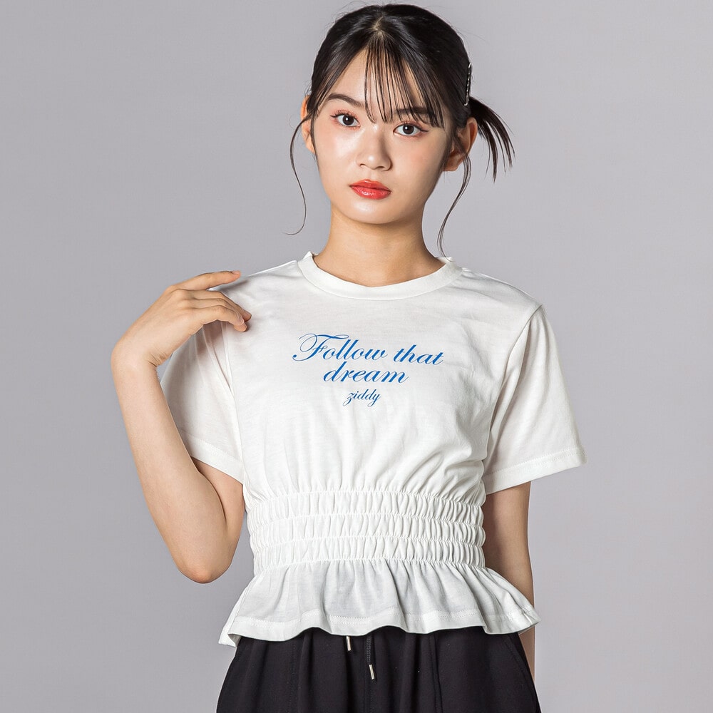 ウエストシャーリングTシャツ(130~160cm) オフホワイト 130cm