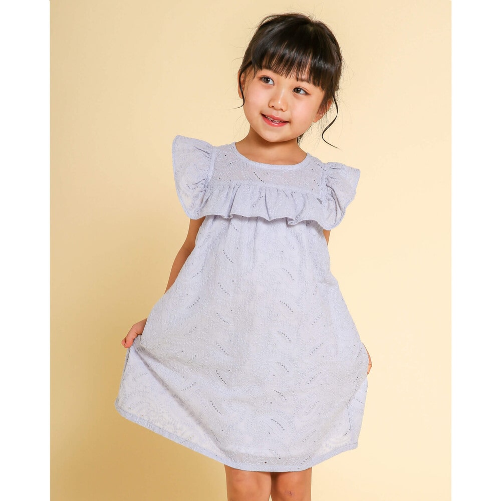 ペイズリー レース ワンピース 80 150cm 80cm パープル ワンピース 子供服べべの公式通販サイト Bebe Mall