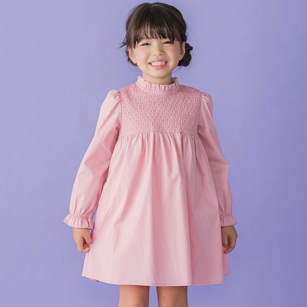 スモッキングワンピース(95~150cm) ピンク 95cm