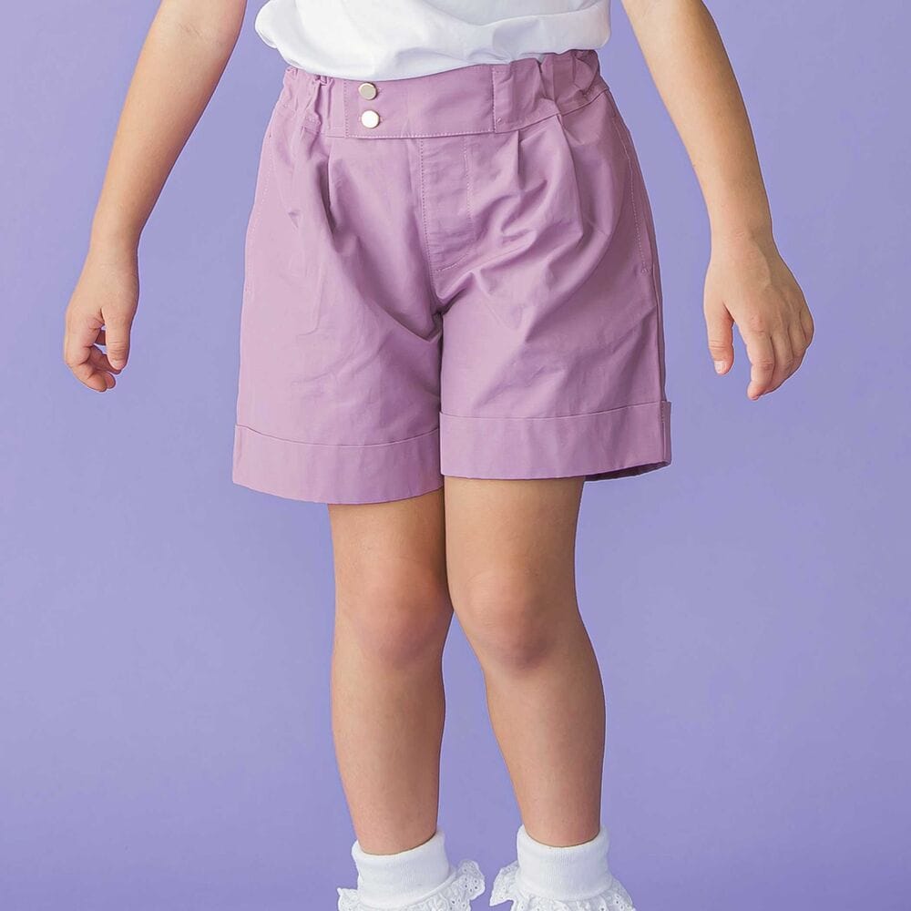 裾ダブルウエストバンドキュロットパンツ(95~160cm)