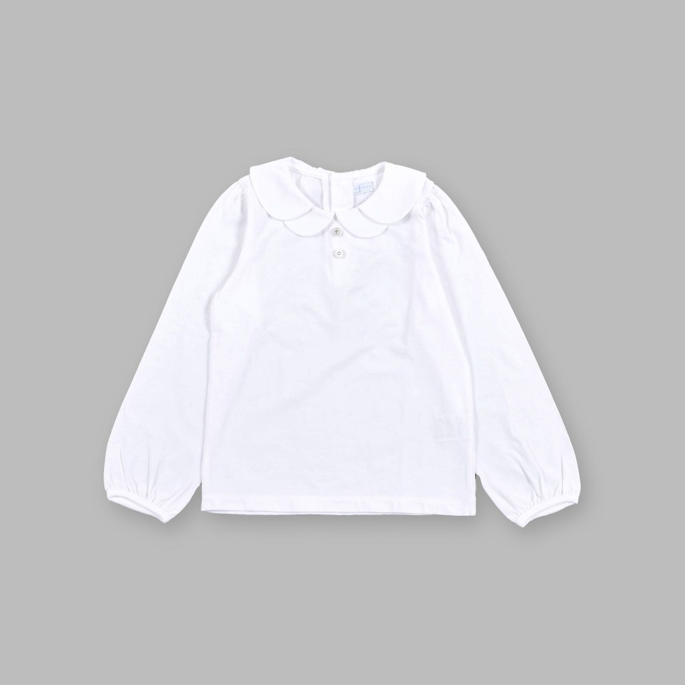 ドレープ シフォン ブラウス (110cm~130cm) ホワイト 110cm