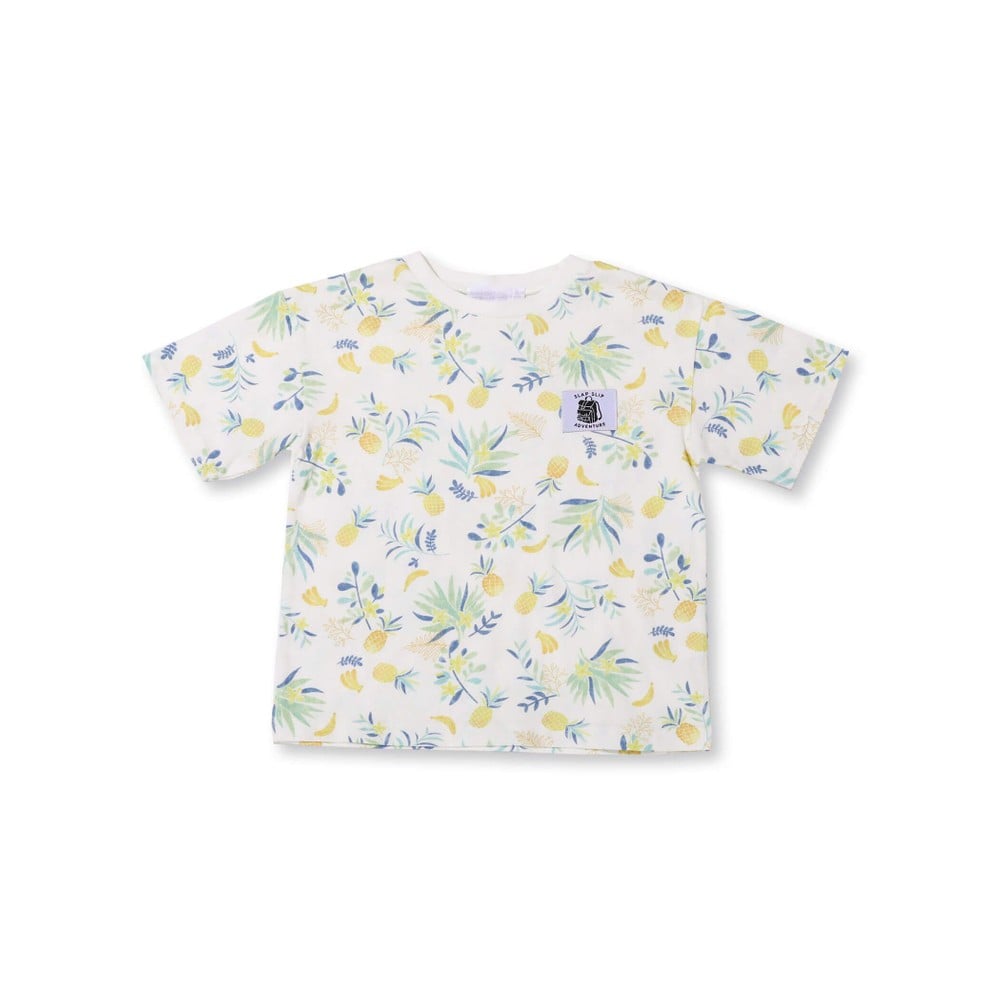 Bebe べべ Bebe Mall Official Online Storeボタニカル柄 天竺 Tシャツ 80 130cm 80cm ホワイト系 トップス ベベ モール オフィシャルオンラインストア