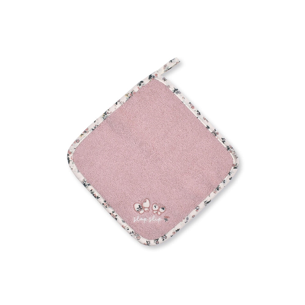 柄ナレ 刺繍 縁取り パイル ハンカチ オフホワイト ワンサイズ