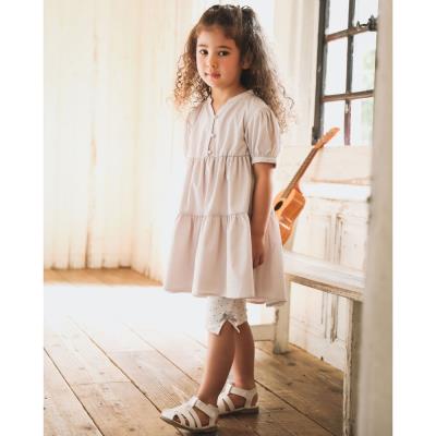 子供服べべの公式通販サイト Bebe Mall ギンガム サッカー ティアード フリル ワンピース 90 150cm 90cm ベージュ ワンピース ベベ モール オフィシャルオンラインストア