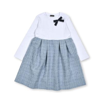 お揃い】ラメツイードドッキングワンピース(90~150cm)(90cm
