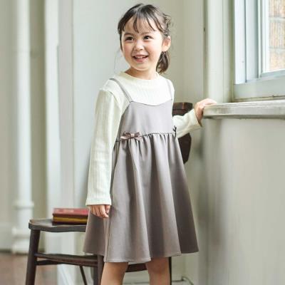 ハイネックドッキングヘリンボンキャミソールワンピース(90~150cm)