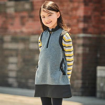 ポンチタフタ切り替えサークルポケットジャンパースカート(90~150cm)