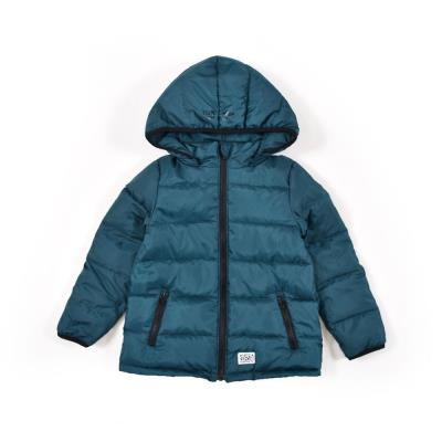 BeBe ダウンコート 90cm グリーン 配色切り替えダウンコート(90~130cm)(90cm グリーン系): ジャケット