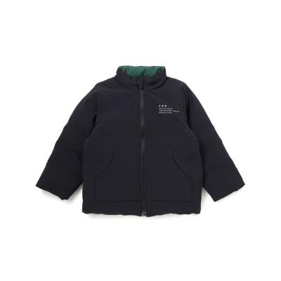 【撥水】リップストップ×タフタリバーシブル中綿ブルゾン(90~150cm)