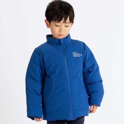 【撥水】リップストップ×タフタリバーシブル中綿ブルゾン(90~150cm)