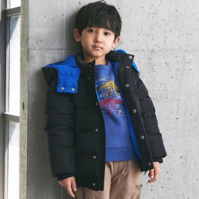 【撥水加工】マットタフタロゴプリントダウンコート(90~160cm)
