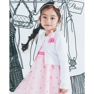新品タグ付アナスイミニ　ニットジャケット130cm カーディガンボレロフォーマル アナスイミニ(ANNA SUI mini)のカーディガン/はおりもの- 子ども