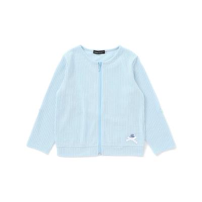 針抜きテレコカットソー長袖カーディガン(90~160cm)