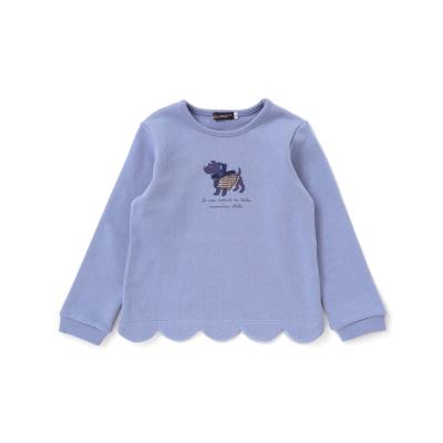 テリアプリントスカラップトレーナー(80~150cm)