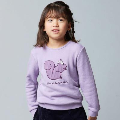 マシュマロウラケアニマルパッチ刺しゅうトレーナー(80~150cm)