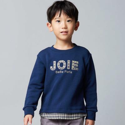 マシュマロウラケロゴパッチレイヤード風トレーナー(90~160cm)