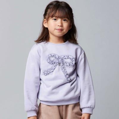 ラメフリルリボンモチーフトレーナー(90~160cm)