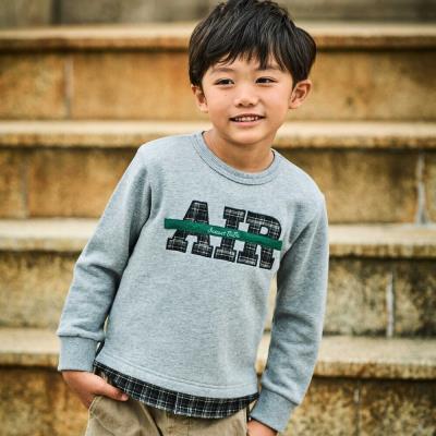 AIRパッチロゴレイヤード風トレーナー(80~160cm)