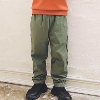 ストレッチナイロンサイドパイピングロングパンツ(90~160cm)