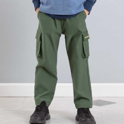 ストレッチツイルカーゴロングパンツ(90~150cm)