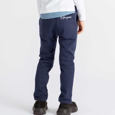 ストレッチツイルロゴ刺しゅうストレートロングパンツ(90~160cm)