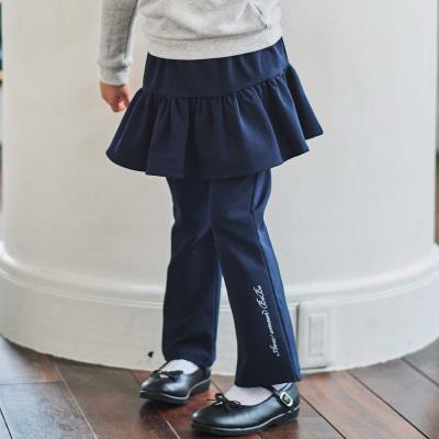 リムーバブルスカートオックスフレアロングパンツ(100~150cm)