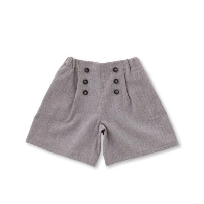 ヘリンボンダブルボタンキュロットパンツ(90~150cm)