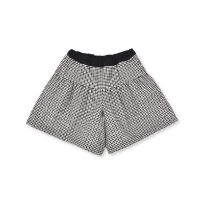 【お揃い】ラメ千鳥格子キュロットパンツ(90~150cm)